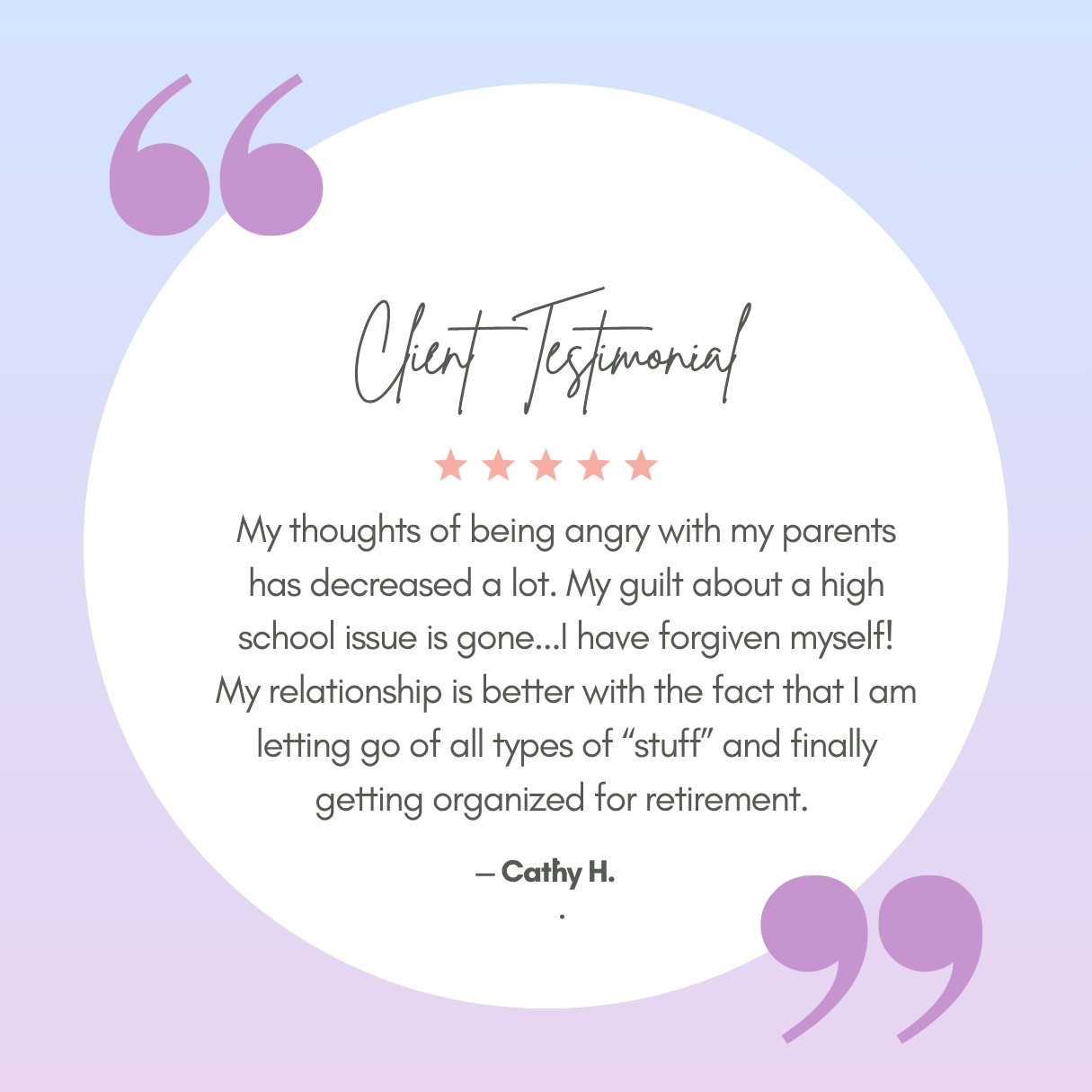 Client testimonial 1