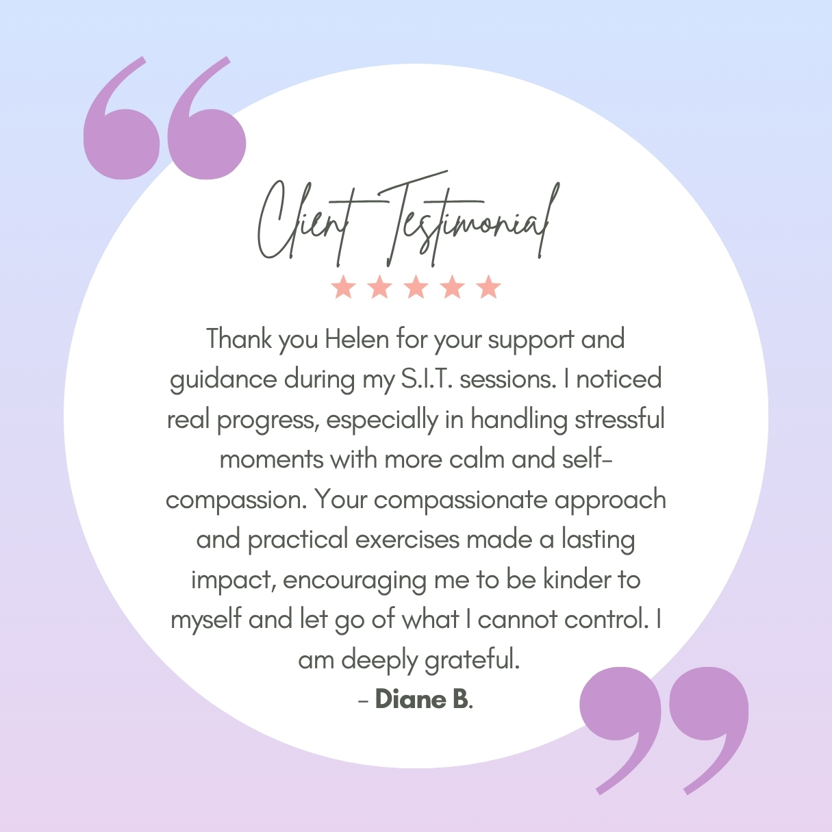 Client testimonial 3